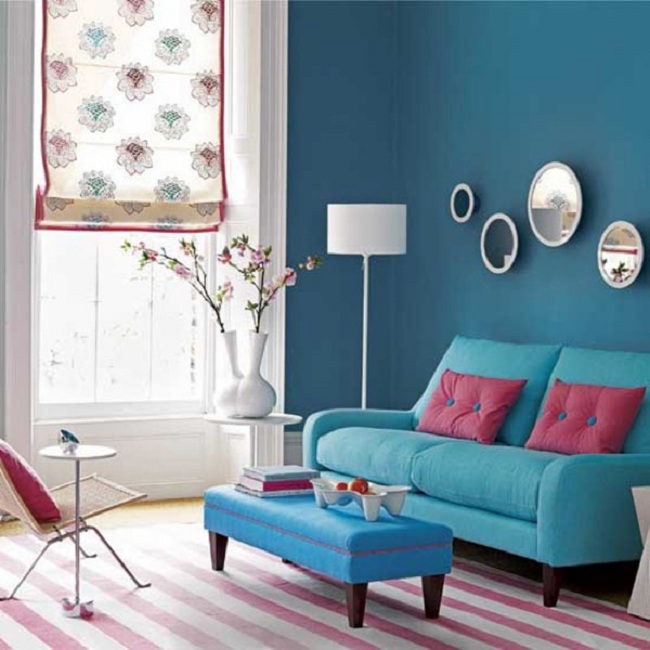11 Ý tưởng sử dụng rèm cửa cho tường màu xanh đẹp đến ngẩn ngơ