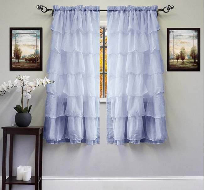 Top 10 mẫu rèm cửa màu xanh dương đẹp không thể rời mắt!